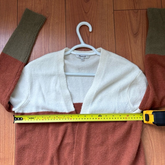 MADEWELL Kent Colorblock Long Cardigan Size xxs - Picture 4 of 9